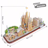 Пазл Cubic Fun Трехмерная головоломка-конструктор City Line Barcelona (MC256h) - Image 6