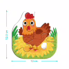 Пазл DoDo 4 в 1 Baby puzzle. Сільські тварини (300686) - Image 5