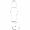 Светильник Videx архітектурний IP54 2xGU10 (VL-AR092B) - Image 6