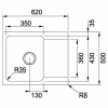 Мойка кухонная Franke Orion Tectonite OID 611-62 (114.0498.008) - Image 2