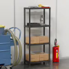 Стелаж Plastmeccanica Universal Vent пластиковий 4 полиці 60х30х138 см чорний (5136) - Image 4