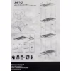 Стелаж Plastmeccanica Universal Vent пластиковий 4 полиці 60х30х138 см чорний (5136) - Image 8