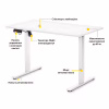 Комп'ютерний стіл Mealux PowerDesk Lite White з електрорегулюванням висоти (EVO-201 Lite W/W) - Image 2