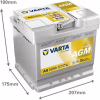 Акумулятор автомобільний Varta Silver Dynamic AGM 50Ah Ев (-/+) (550901054) - Image 4