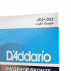 Струни для гітари D'Addario Phosphor Bronze Regular Light (12-53) (EJ16) - Image 4
