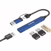 Концентратор Canyon hub DS-02 4in1 USB-A/C Blue (CNS-TDS02BL) - Image 3