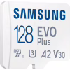 Карта пам'яті Samsung 128 GB microSDXC Class 10 UHS-I U3 V30 A2 EVO Plus+SD Adapte (MC128SA/EU) - Image 4