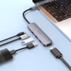 Концентратор HOCO USB-C to HDMI+USB3.0+2xUSB2.0+PD HB27 Metal Gray (6931474769329) - Image 5