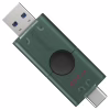USB флеш накопичувач Kingston 256GB DataTraveler Duo USB 3.2 / Type-C Black/Green (DTDEG2/256GB) - Image 2