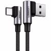 Дата кабель USB 2.0 AM to USB-C 1.0m 3A 90° corner US176 black Ugreen (20856) - Image 2