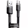 Дата кабель USB 2.0 AM to USB-C 1.0m 3A grey-black Baseus (CATKLF-BG1) - Image 2