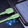 Дата кабель USB 2.0 AM to Lightning 1.0m soft silicone green ColorWay (CW-CBUL042-GR) - Image 6