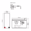 Батарея до ДБЖ TECNOWARE 12V-7.2Ah (EACPE12V7A2TWP) - Image 3