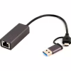 Адаптер USB-A/USB/C to 1Gbps Lan Cablexpert (A-USB3AC-LAN-01) - Image 2