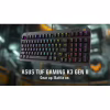 Клавіатура ASUS TUF Gaming K3 Gen II Opti-Mech RGB Red Switches USB UA Black (90MP0390-BKMA00) - Image 7