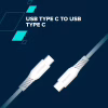Дата кабель USB-C to USB-C 1.2m CC100SC 100W White Canyon (CNS-CC100SC12W) - Image 2