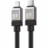 Дата кабель USB-C to Lightning 2.0m CoolPlay Fast Charging 20W black Baseus (CAKW000101) - Image 2