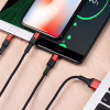 Дата кабель USB 2.0 AM to Lightning + Micro 5P + USB-C 1.0m Xpress one X26 black+red HOCO (6957531080282) - Image 4