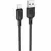 Дата кабель USB 2.0 AM to Micro 5P 3.0m Lenny silicone BX113 black BOROFONE (6941991115547) - Image 2