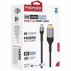 Кабель мультимедійний USB-C to HDMI M 1.8m grey Promate (mediacord-8k.grey) - Image 2