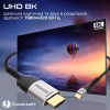 Кабель мультимедійний USB-C to HDMI M 1.8m grey Promate (mediacord-8k.grey) - Image 5