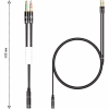 Кабель мультимедійний 3.5mm F to 2x3.5mm M 0.4m (4pin) black XoKo (AC-009) - Image 4
