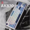Клавіатура Ajazz AK870 PLUS Murad Switch RGB Wireless/Bluetooth/USB White (AK870-MU-BWD) - Image 3