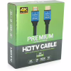 Кабель мультимедийный HDMI M to HDMI M 5.0m V2.0 4Kx2K black Merlion (YT-HDMI(M)/(M)4KV2.0-5.0m/19119) - Image 2