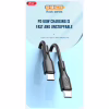 Дата кабель USB-C to USB-C 1.0m 60W black XO (NBQ231B_Black) - Image 2