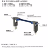 Дата кабель 6in1 inCharge X 0,14m 100W blue Rolling Square (X02WR) - Image 3