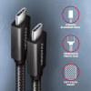 Дата кабель USB-C to USB-C 1.0m USB 3.2 Gen 2 PD 100W 5A 4K black AXAGON (BUCM32-CM10AB) - Image 5