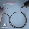 Дата кабель USB-C to USB-C 1.0m USB 3.2 Gen 2 PD 100W 5A 4K black AXAGON (BUCM32-CM10AB) - Image 6