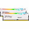 Модуль памяти для компьютера DDR5 32GB (2x16GB) 5600 MHz FURY Beast White RGB Kingston Fury (ex.HyperX) (KF556C36BWEAK2-32) - Image 3
