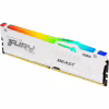 Модуль пам'яті для комп'ютера DDR5 16GB 5200 MHz FURY Beast White RGB Kingston Fury (ex.HyperX) (KF552C40BWA-16) - Image 2