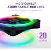 Кулер для корпуса NZXT F120RGB Duo - 120mm Dual- (RF-D12SF-B1) - Image 7