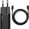 Зарядний пристрій Baseus Super Si 1C 20W With Cable Type-C/iP Black (TZCCSUP-B01) - Image 5