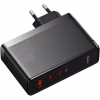 Зарядний пристрій Baseus 2xUSB-C 140W + 1xUSB GaN + cable USB-C to USB-C black (CCGP100201) - Image 2
