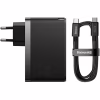 Зарядний пристрій Baseus 2xUSB-C 140W + 1xUSB GaN + cable USB-C to USB-C black (CCGP100201) - Image 4