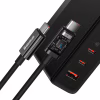 Зарядний пристрій Baseus 2xUSB-C 140W + 1xUSB GaN + cable USB-C to USB-C black (CCGP100201) - Image 8