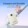 Батарея універсальна VENTION 20000mAh 22,5W Fast Charging, with built-in USB-C cable, Beige (FKBN0-C) - Image 2