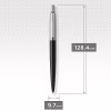 Ручка кулькова Parker JOTTER 17 UKRAINE Bond Street Black CT BP Трезубец (16232_T001w) - Image 4