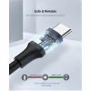 Дата кабель USB 2.0 AM to USB-C 0.5m 3.0A (18W) Nickel Plating US287 Black Ugreen (60115) - Image 6