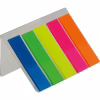Стикер-закладка Buromax Plastic bookmarks 45x12mm, 5*25шт, neon (BM.2302-98) - Image 2