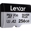Карта пам'яті Lexar 256GB microSDXC class 10 UHS-I U3 V30 A2 Professional Silver (LMSSIPL256G-BNANG) - Image 2