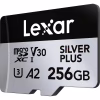 Карта пам'яті Lexar 256GB microSDXC class 10 UHS-I U3 V30 A2 Professional Silver (LMSSIPL256G-BNANG) - Image 3