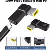 Перехідник PD 100W USB-C F to DC Male Jack square mouth Lenovo Thinkpad ST-Lab (PD100W-Lenovo) - Image 4