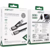 Дата кабель USB-C + USB-A to USB-C 1.2m 3.0A zink alloy C13-04 Black Acefast (6974316282334) - Image 5