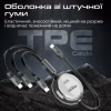 Дата кабель USB-C to Lightning 1.1m 27W + USB-C 60W + Micro USB TrioCord-R black Promate (triocord-r.black) - Image 4
