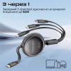 Дата кабель USB-C to Lightning 1.1m 27W + USB-C 60W + Micro USB TrioCord-R black Promate (triocord-r.black) - Image 7