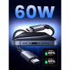Дата кабель USB-C to USB-C 1.0m 60W US567 black Ugreen (15373) - Image 2
